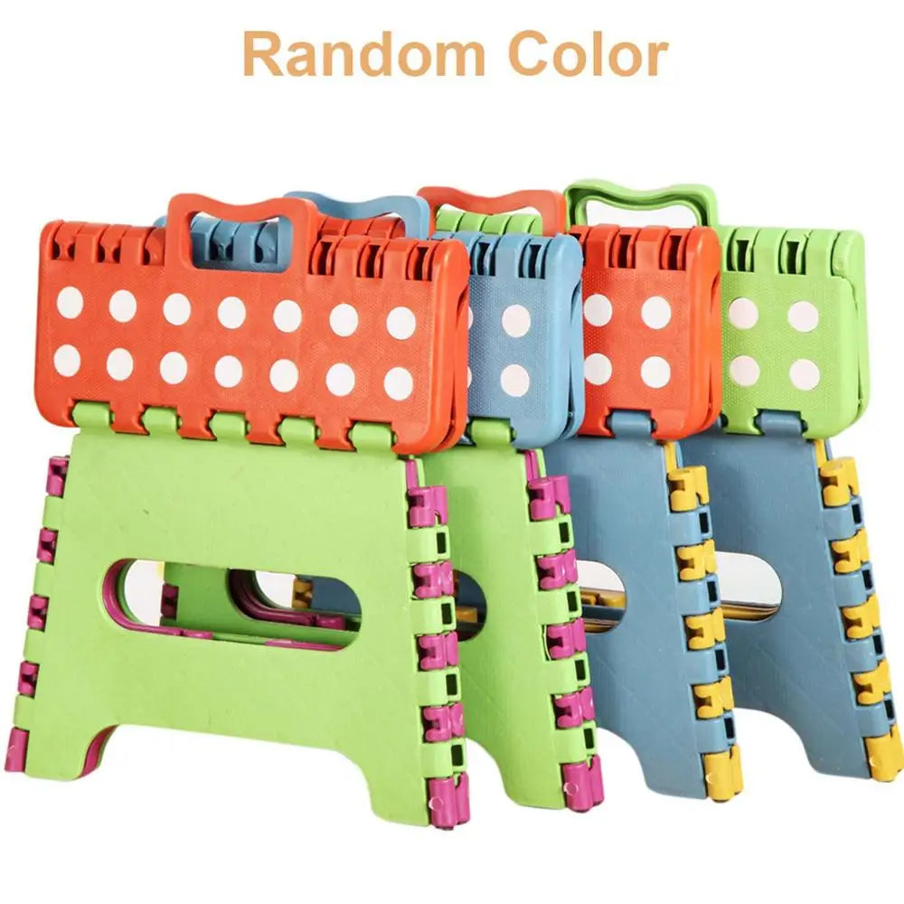 Folding Stool Lightweight Durable Plastic Stool With Handle