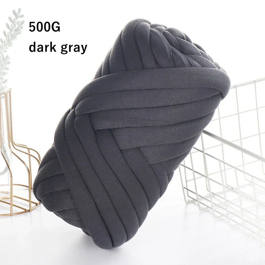 500g/1kg Thick Chunky Yarn Cored Cotton Wool Tube