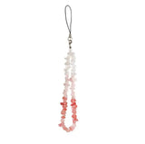 Natural Stone Mobile Phone Lanyard Handwoven Beads Mobile