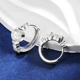 TBCYD 5mm D Color Moissanite Hoop Earrings For
