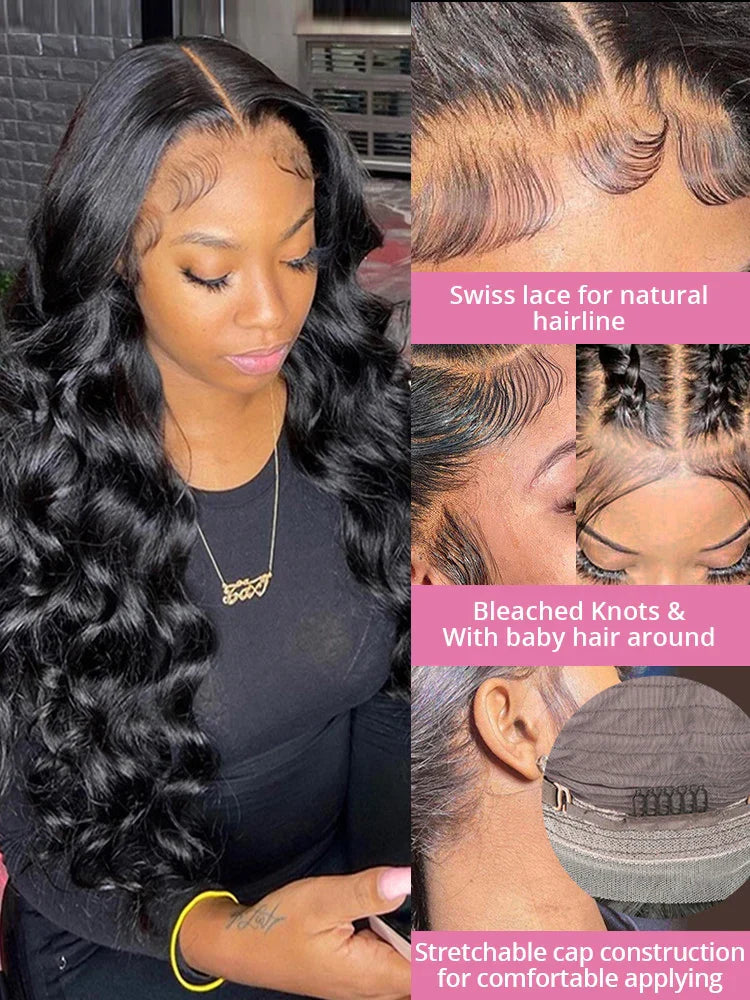 Loose Deep Wave Frontal Wig 13x6 HD Lace