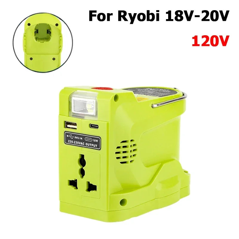 200W Power Inverter Generator for Ryobi 18V Lithium