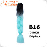 6 Pcs 24" Jumbo Synthetic Braids Hair Extensions