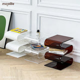Nordic Transparent Acrylic Personality Bookshelves Living Room Minimalist