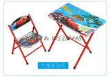 Kindergarten pupils children foldable learning tables and chairs