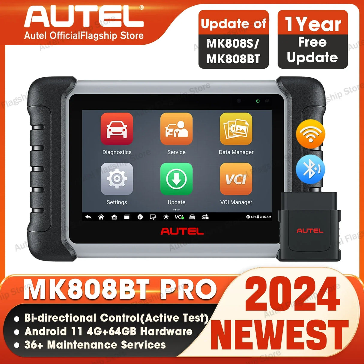 Autel MaxiCOM MK808BT PRO Car Bi-directional Diagnostic Tools