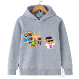 Kids Anime Stumble Guys Hooded Sweatshirts Long Sleeve
