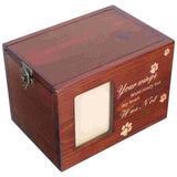 Box Pet Ashes Urn Dog Memory Cremation For