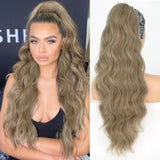 Vigorous Synthetic Long Body Wavy Drawstring Ponytail for