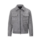 Vintage High Street Suede Material Crock Jacket With