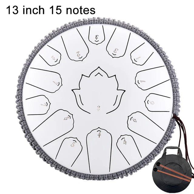 Hluru Music Drum 15 Notes Glucophone Steel Tongue