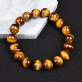 Real Natural Blue Tiger Eye Bracelet Azure Color