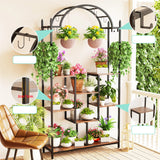 5-Tier Tall Indoor Plant Stand, 74.8'' Arched Metal
