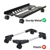 Mobile Metal Computer Tower Stand Width Adjustable Gaming
