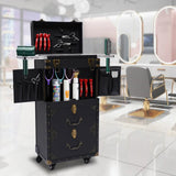 Rolling Lockable Makeup Hairdressing Trolley Stylist Beauty Salon