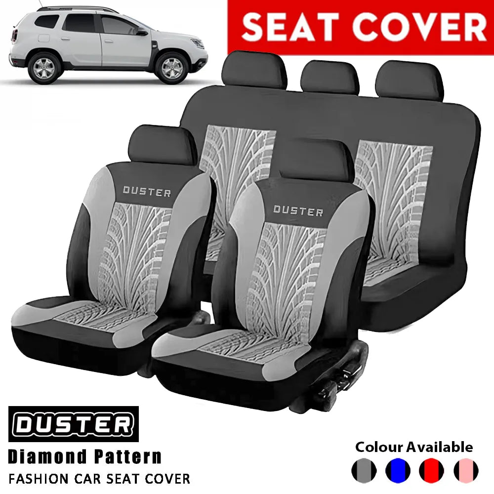 Duster Print Seat Cover Universal Fashion Track Embossed