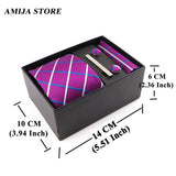 Men's Tie Gift Box With Neckties Handkerchiefs Cufflinks
