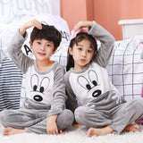 New Winter Kids Pajamas Velvet Thickened Warm Casual