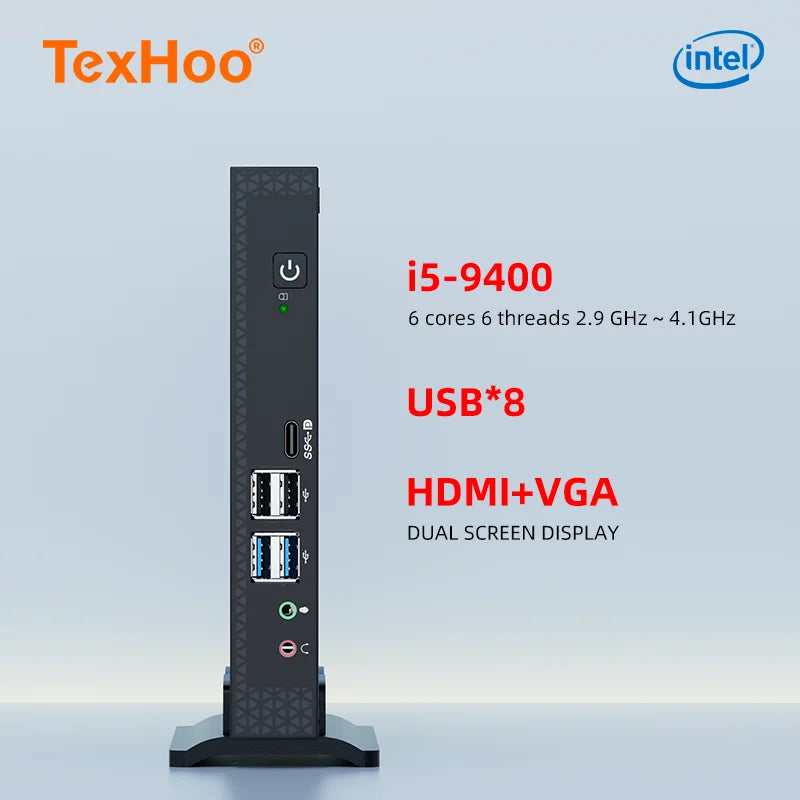 TexHoo Mini PC Computer Intel Core i7 i5