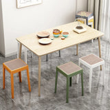 Stackable Storage Bench Stool Plastic Rattan Stools Portable