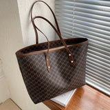 Large Capacity Shoulder Bag Women's PU Leather Handbag for Commuting and Casual Use, Versatile Tote Bag