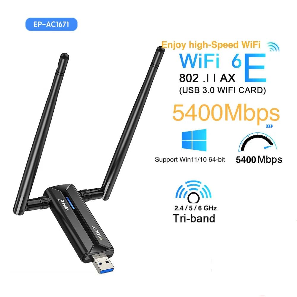 EDUP 1300Mbps Mini USB WiFi Adapter Dual Band