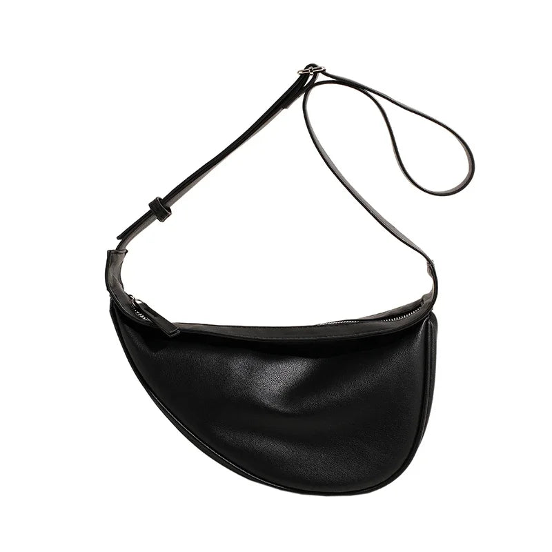 Sewing Thread Shoulder Bags Zipper Women's Bags 2024