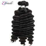 Elfriede Natural Black Loose Deep Wave Bundles with