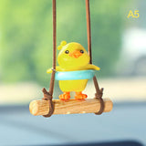 Cartoon Cute animated car accessories Swinging Duck pendant