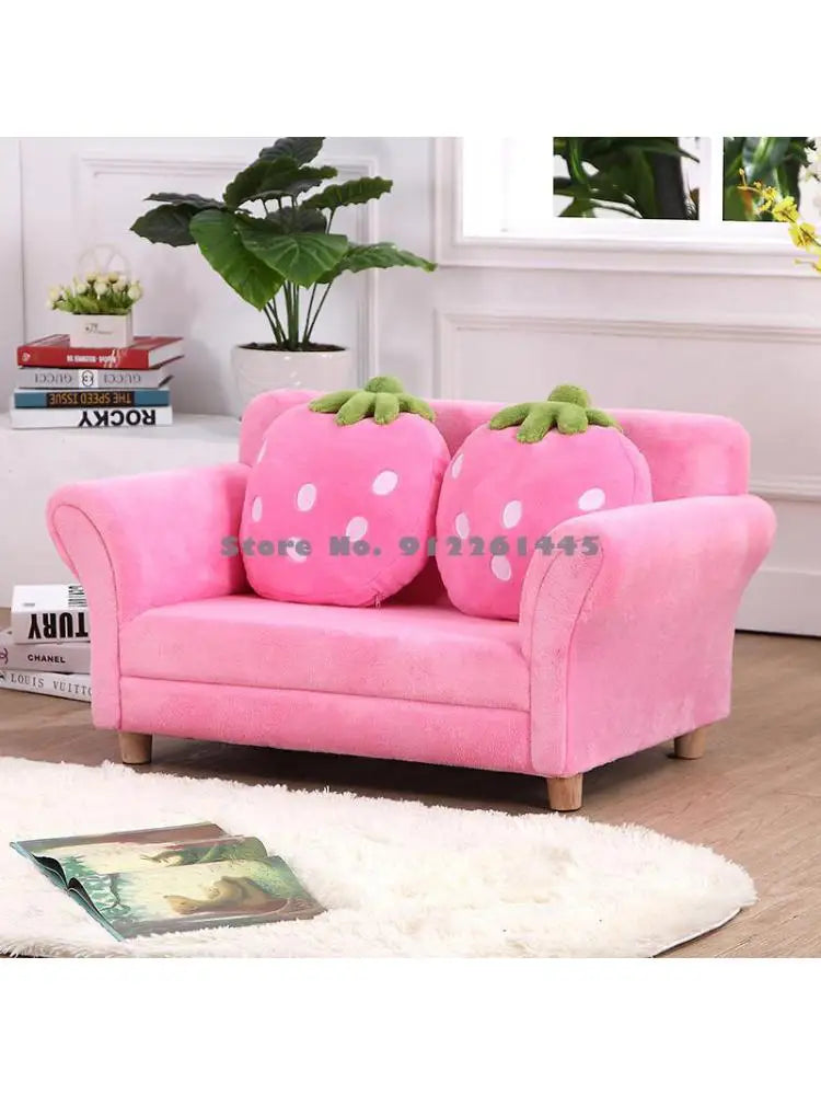 Children's Sofa Mini Korean Cartoon Strawberry Small Sofa