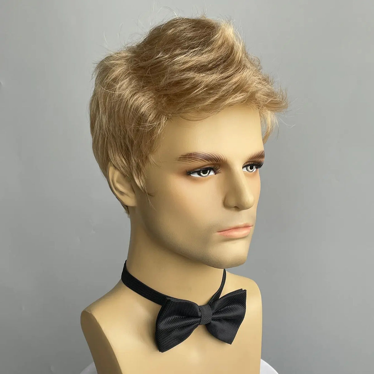 BCHR Short Men Blonde Wigs Synthetic Natural Straight
