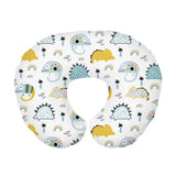 Soft Breathable Ushaped Nursing Pillow Cover Cartoon Print