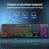 Three-piece Set Punk Gaming Keyboard and Mouse Earphone
