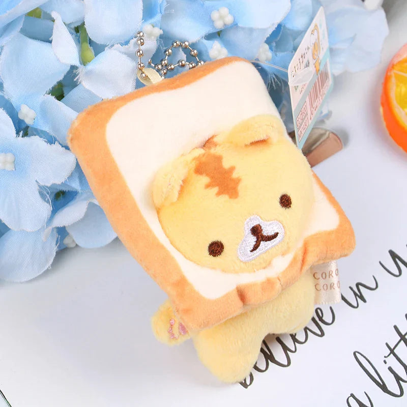 1pc Japanese Popular Cute Keyring Cute Yellow Bread