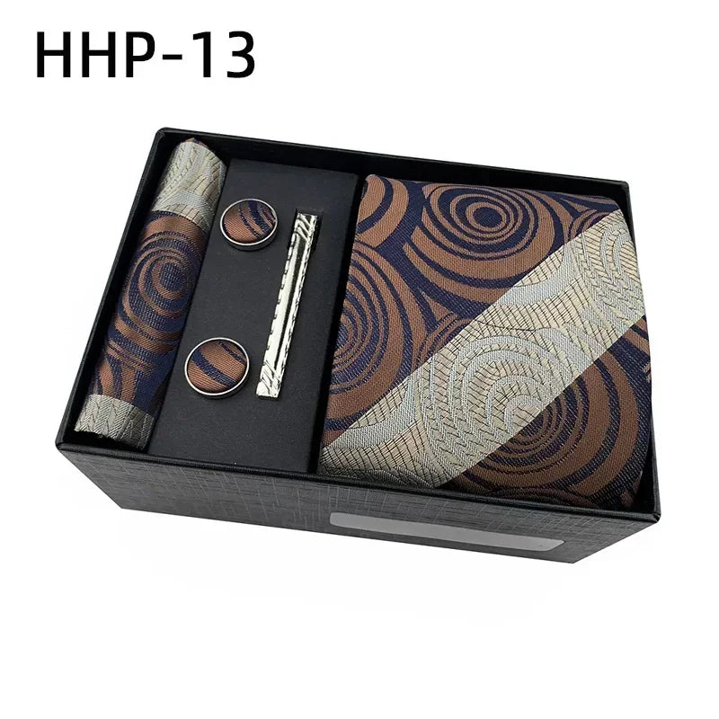 Luxury Tie Set Gift Box for Men Jacquard