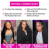 Luvin 250% Deep Wave 13x6 Lace Front Human