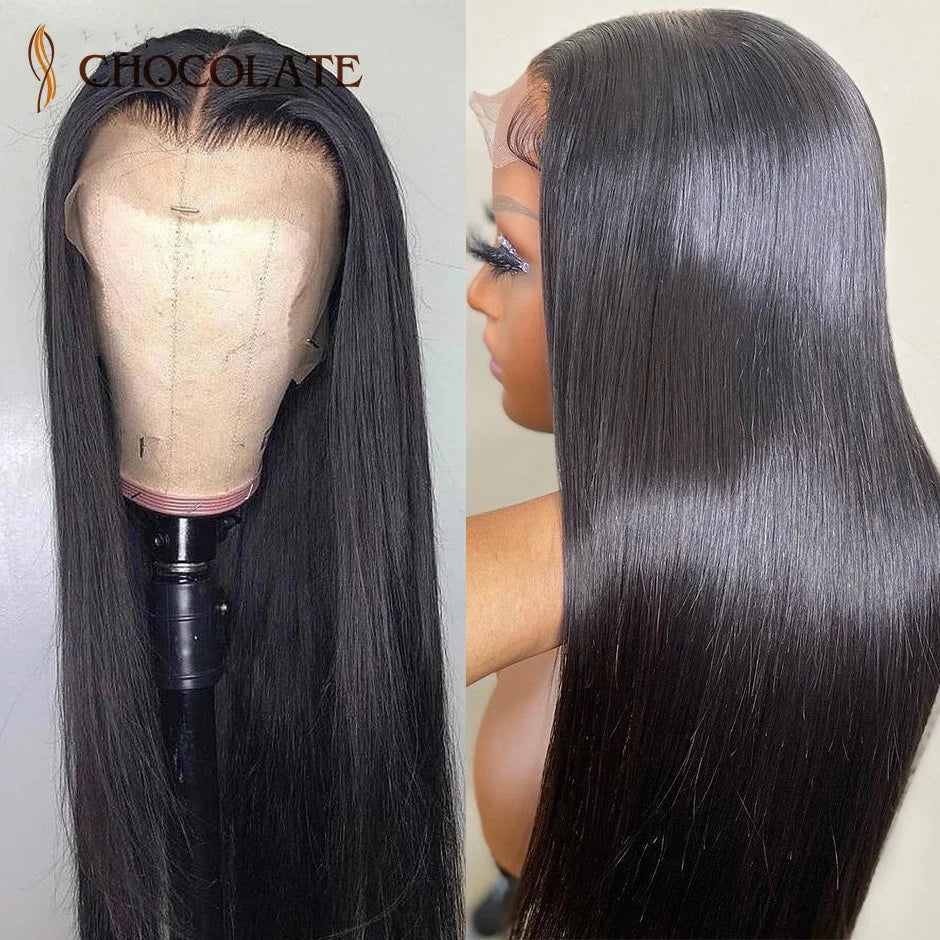 13X4 HD Transparent Lace Frontal Wig Brazilian Straight