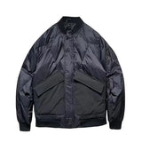 Winter Big Pocket Zipper Down Jacket Warm Vintage