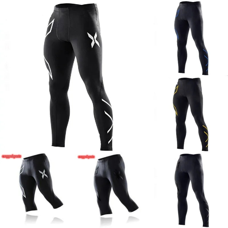 Men's sports pants compression quick-drying fitness sports leggings