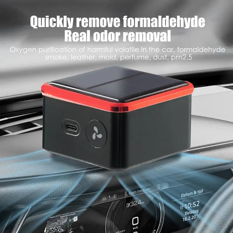 Car Air Freshener Solar Energy Vehicle Perfume Humidifier
