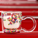 200ml Multicolor Heart Shaped Quicksand Cup Creative Double