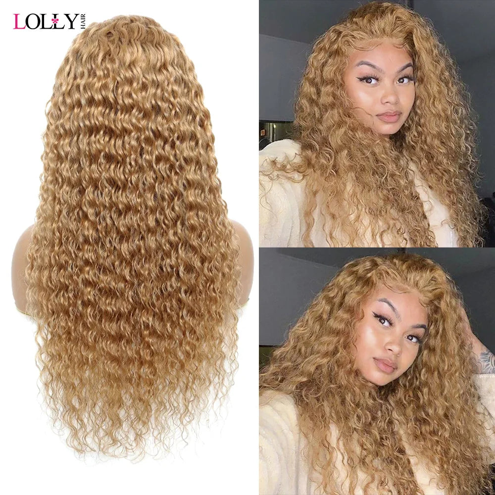 Loose Deep Wave Bundles With Closure Honey Blonde