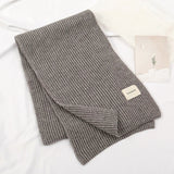 Warm Knitted Wool Soft Scarf Women Solid Korean