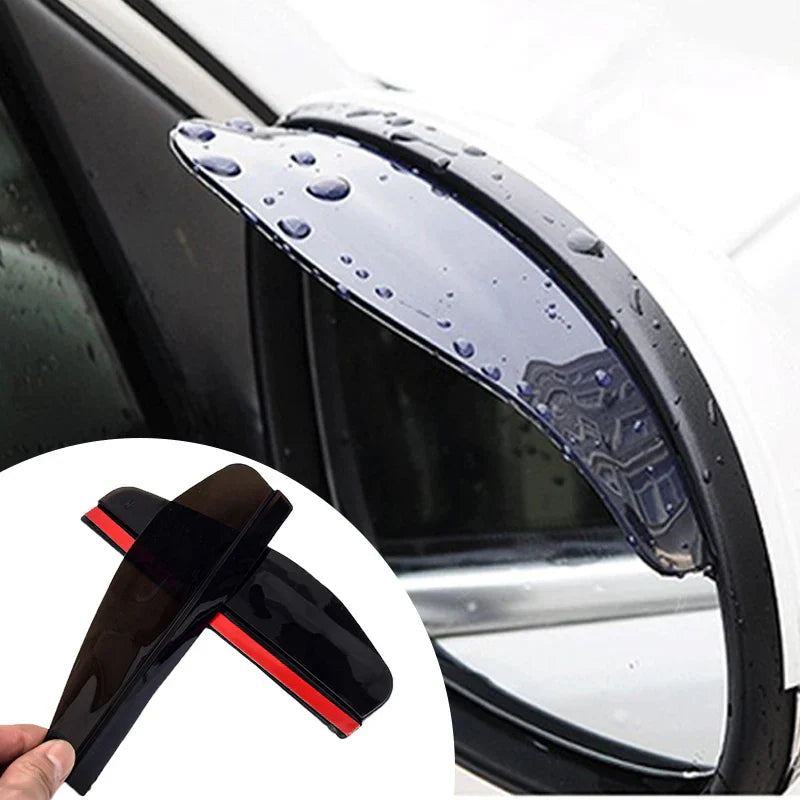 2Pcs Car Side Mirror Rain Guard Covers