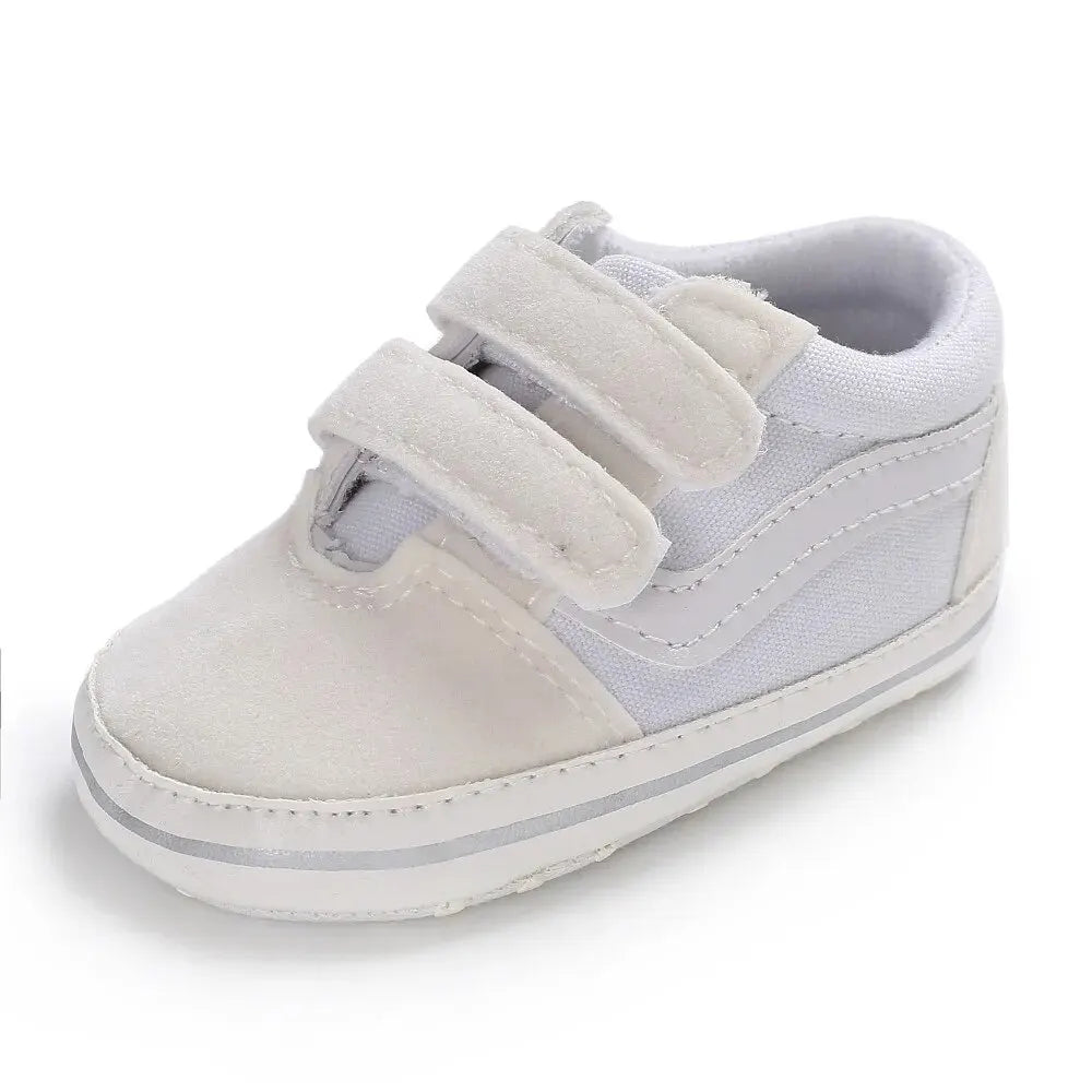 Meckior Baby Canvas Sneakers Classic Stripes Casual Baby