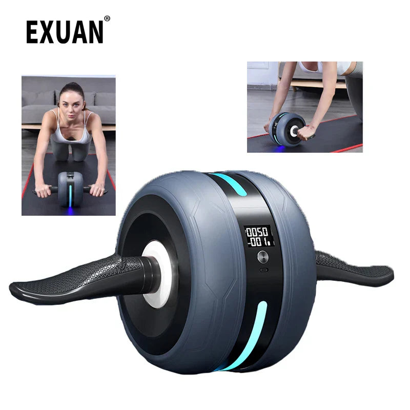 LED Automatic Rebound Ab Roller Intelligent Counting Abdominal