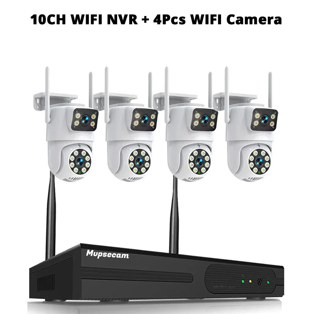 4K 8MP WIFI Cameras Wireless NVR Kit Outdoor