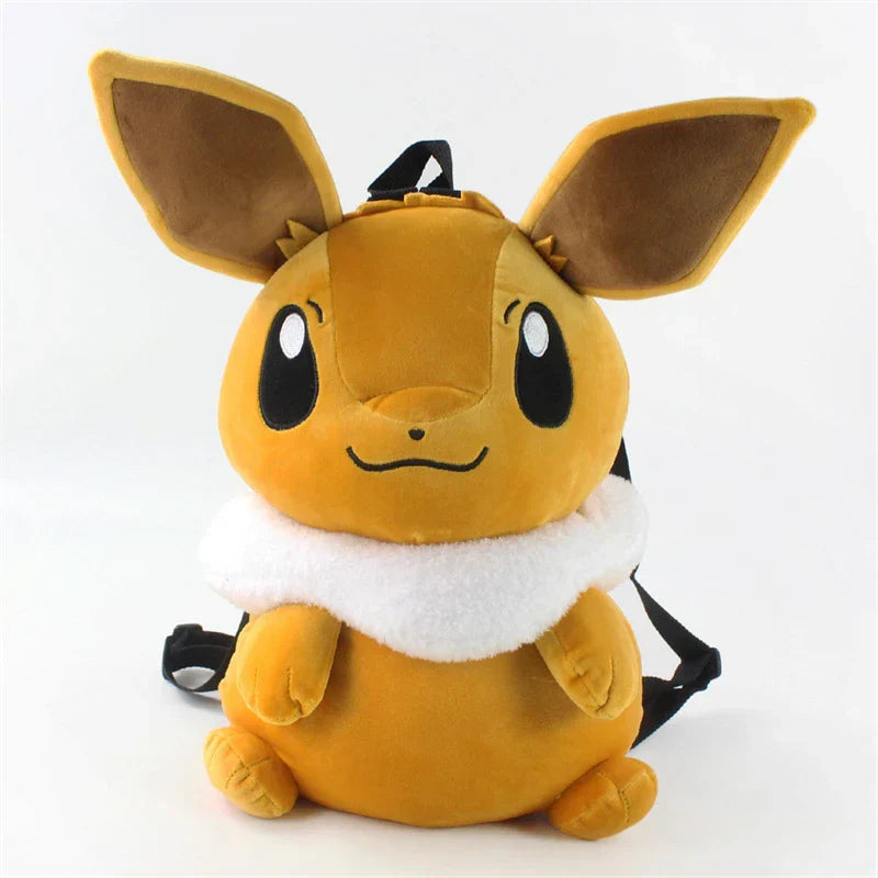 Cute Pokemon Eevee Backpack Kawaii Plush Bag Schoolbag