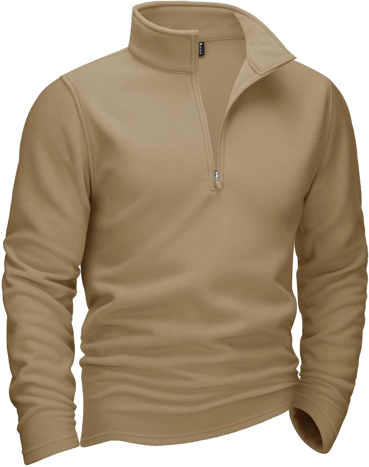 TACVASEN Quarter-Zip Pullover Tops Mens Turtleneck Fleece Sweatshirts