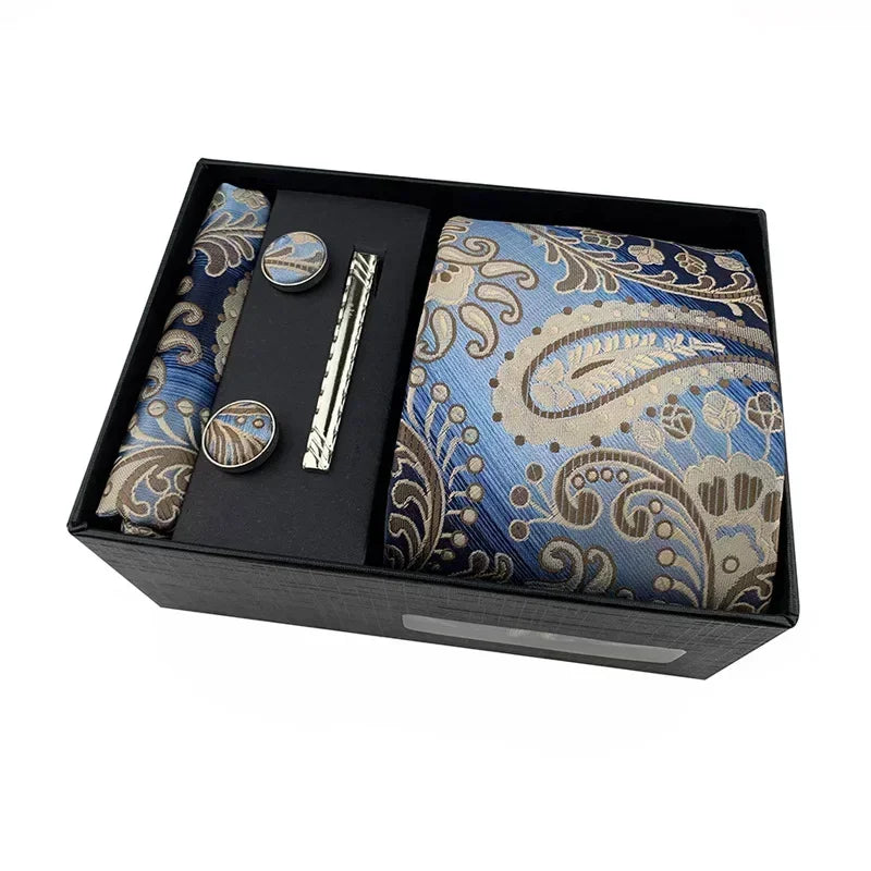 Luxury Tie Set Gift Box for Men Jacquard